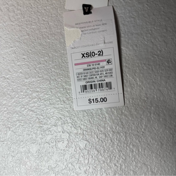 New Shade & Shore Coral Bralette XS - Picture 3 of 7